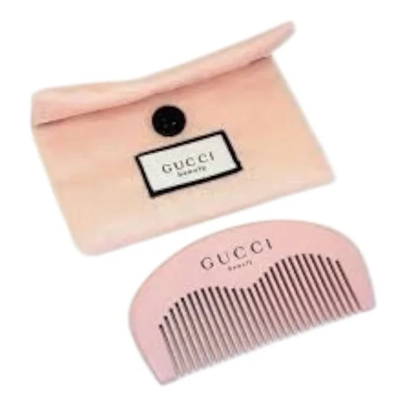 Gucci Beauty Pink Hair Comb with Green Box & Pouch One Size - Picture 2 of 4
